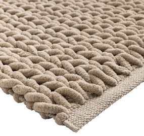 Jasnobrązowy dywanik łazienkowy 50x80 cm Ariel – douceur d'intérieur