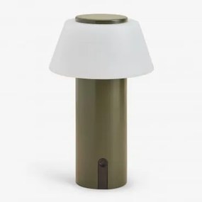 Bezprzewodowa Lampa Stołowa Led Do Użytku Zewnętrznego Z Żelaza Socotra Intensywny Verde Olive - Sklum