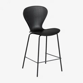 Zestaw 2 Wysokich Stołków Uit ↑65 Cm & Czarny & Czarny Polipropylen & Polipropylen - Sklum