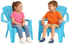 Niebieski komplet dwóch krzeseł dziecięcych B1-T56