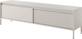 Szafka RTV stojąca SENSATO 187,1 cm do Salonu pod Telewizor - Odcienie beżu