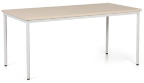 Stół do jadalni TRIVIA, szara konstrukcja, 1600  x  800 mm, brzoza