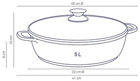 Garnek aluminiowy Kela Kerros, ø 32 cm