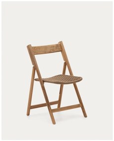 Brązowe drewniane krzesło ogrodowe Dandara – Kave Home