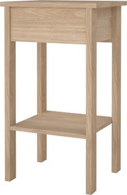 Stolik nocny z półką i szufladą Madrid, jackson hickory