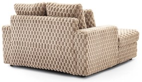Fotel Wypoczynkowy Sofa KOBEL Brązowy Pluszowy Nowoczesny