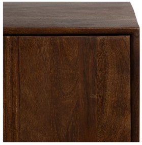 Brązowa szafka z litego drewna mango 80x80x40 cm Sagara – Ixia