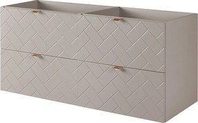 Meble łazienkowe, Kaszmir, 120 x 57 x 46 cm, złote uchwyty