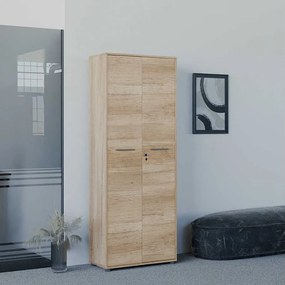 Regał na książki – 72 cm x 187 cm x 34 cm – Jasny orzech – Płyta wiórowa