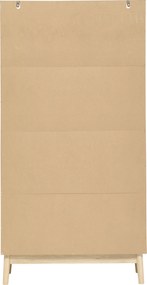 Regał na książki nieregularne półki wnęki ABANA, 80 x 30 x 160 cm