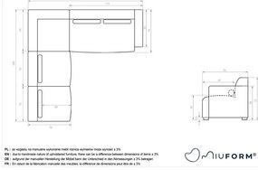Jasnozielony narożnik (lewostronny) Flex Felix – Miuform