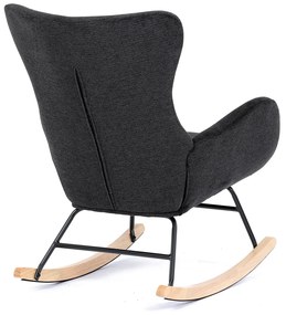Fotel bujany BK2, czarny