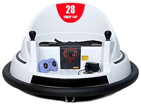 Elektryczny samochodzik dla dzieci, 6V, z baterią, pilotem, biały