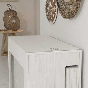 PETRA - Stół konsolowy, rozkładany od 42 cm do 3 metrów - zintegrowane przedłużenia - pomieści do 12 osób - Darmowa dostawa