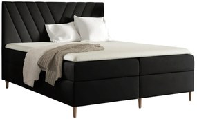 Czarne łóżko kontynentalne 5 rozmiarów Z9-K08