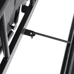 Huśtawka Ogrodowa CARMEN Szara/Czarna Nowoczesna