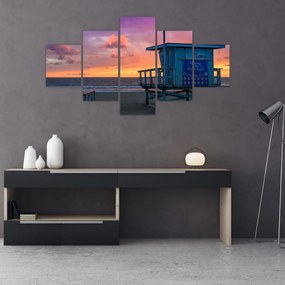 Obraz z plaży Santa Monica (125x70 cm)