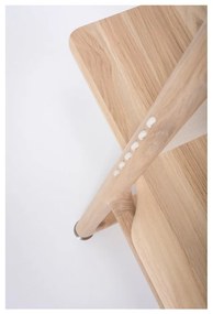 Regał z litego drewna dębowego Gazzda Muse, wys. 216 cm