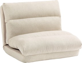 HOMCOM Składany Fotel z Funkcją Łóżka, Regulowana Opierającą się, do 120kg, 70 x 41 x 56 cm, Beżowy