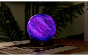 Lampa stołowa LED w ciemnym naturalnym kolorze ze szklanym kloszem (wysokość 13 cm) Galaxy Breeze – Gingko