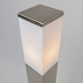 Inteligentna lampa zewnętrzna 80 cm stal z WiFi P45 - Malios