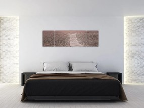 Obraz - Plaża żwirowa (170x50 cm)