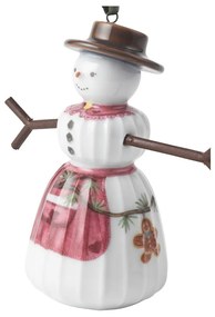 Porcelanowa ręcznie malowana ozdoba świąteczna ø 4,5 cm Hammershøi Snowwife – Kähler Design