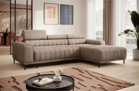 Narożnik CALDO S/MINI Prawostronny z funkcją spania wolnostojąca w tkaninie RUN AGAIN 11 WERSAL