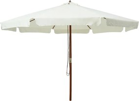 Klasyczny parasol ogrodowy piaskowa biel E3-K30