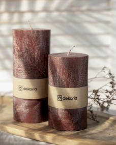 Świeca zapachowa palmowa walec Burgundy