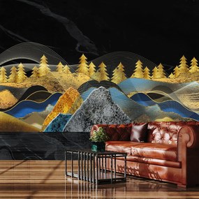 Fototapeta - Złote Góry (196x136 cm)