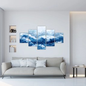 Obraz - Ilustracja przedstawiająca morze (125x70 cm)
