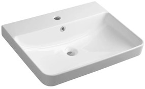 Biała ceramiczna umywalka 60x48 cm Neron – Sapho