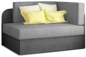 Mała rozkładana sofa ROSA, szara/ciemnoszara