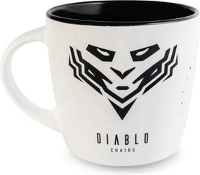 Kubek Diablo biało-czarny