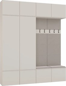 Garderoba HAGA IV | Kaszmir | 200x35x238 | Meble do  Przedpokoju