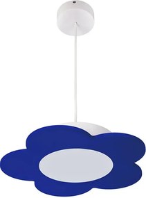 Niebieska lampa wisząca dziecięca kwiatek - S200 R7-G62