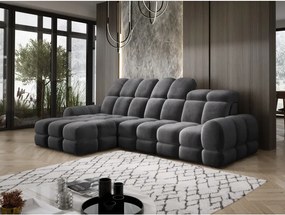 Narożnik TOLLO MINI S Lewostronny Elektryczna regulacja Salvador 15 kolor Antracytowy WERSAL