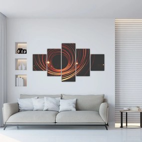 Obraz abstrakcyjnych linii (125x70 cm)