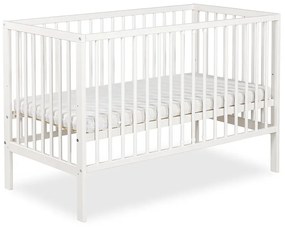 Łóżeczko dziecięce NINA 120x60 białe LITTLE SKY