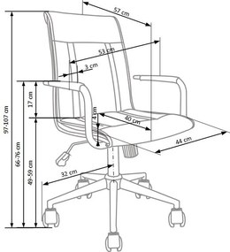 Eleganckie krzesło tapicerowane ekoskórą Porto 2 Halmar