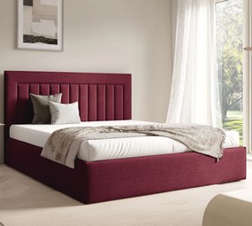 Czerwone nowoczesne łóżko tapicerowane 3 rozmiary K9-C60