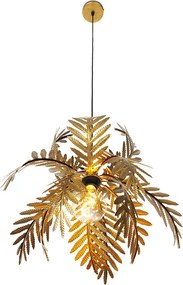Wisząca lampa vintage złota - Botanica
