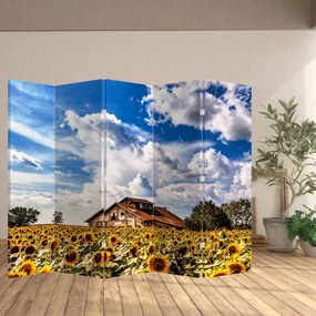 Parawan - Pole słoneczników (210x170 cm)