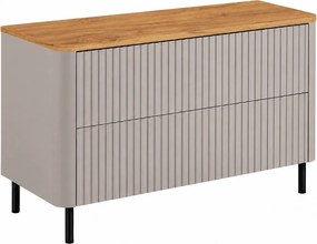 Szafka łazienkowa 100, Kaszmir, blat dąb craft, nogi czarne, 100,8 x 44,2 x 65 cm