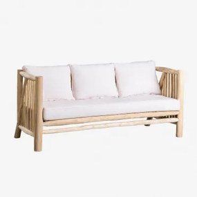 3-osobowa Sofa Ogrodowa Z Drewna Tekowego Narel Naturalna - Sklum