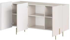 Komoda Malmi 150 cm - kaszmir / złote nóżki