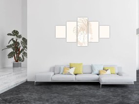 Obraz - Line art monstera N⁰1 (125x70 cm)