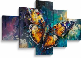 Obraz - Motyl, obraz olejny (125x70 cm)