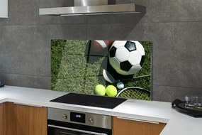 Szklany Panel Sprzęt do Tenisa na Trawie